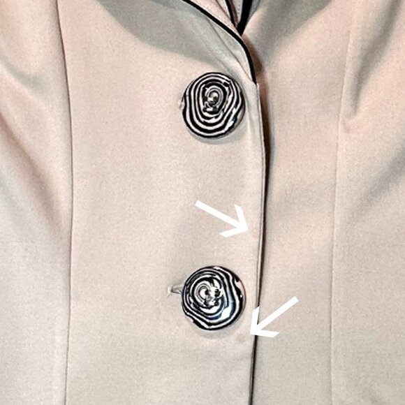 Vintage Design Today’s Women's Double Layered Collar Coat Large - Picture 13 of 13